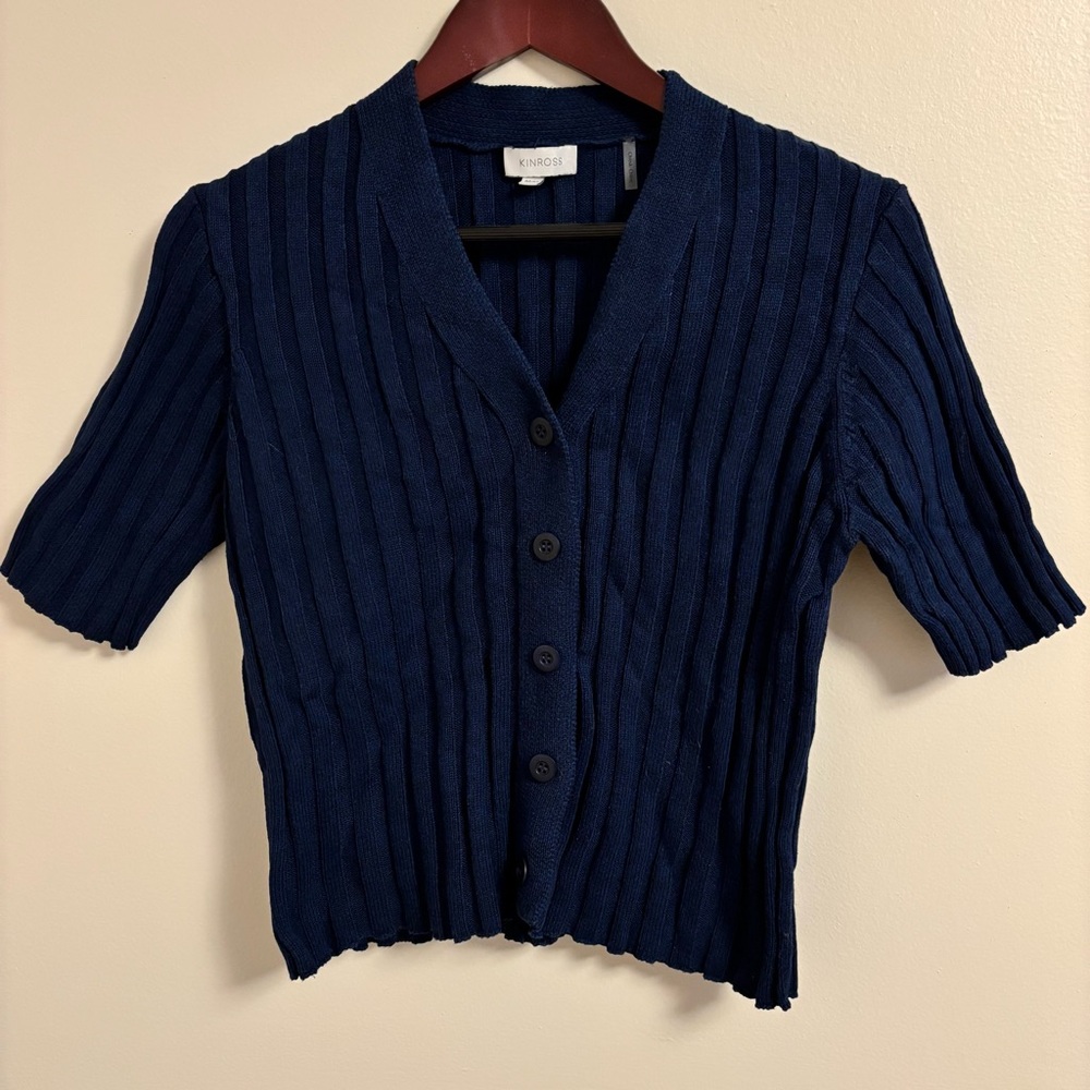 Kinross Deep Blue Knit Sweater